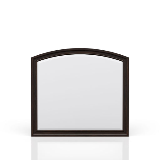 Elegant Design Mirror - Dark Cherry - R&R Furniture Gallery (Fountain Valley, CA)