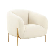Kandra - Shearling Accent Chair - Cream - R&R Furniture Gallery (Fountain Valley, CA)