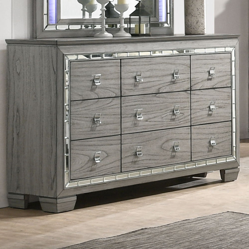 Antares - Dresser - Light Gray Oak - R&R Furniture Gallery (Fountain Valley, CA)