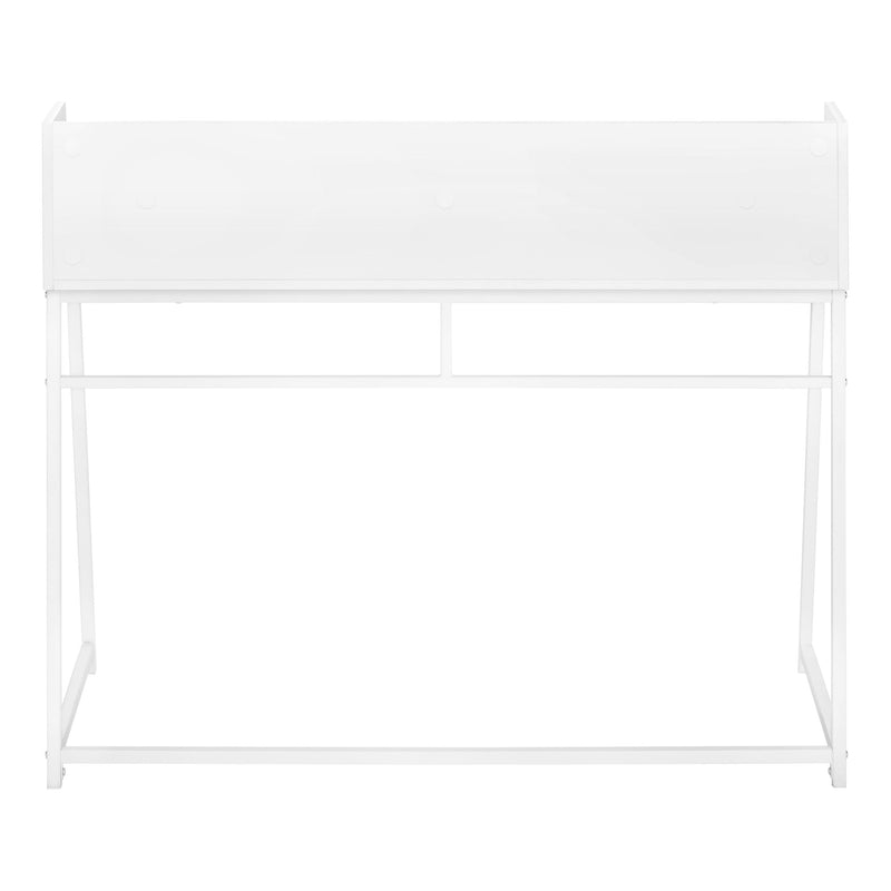 Computer Desk For Home Office, Laptop, Storage Shelves, Marble Look Contemporary & Modern - R&R Furniture Gallery (Fountain Valley, CA)
