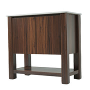 Modern Bathroom Vanity With Rectangle Ceramic Sink, Soft Closing Doors - R&R Furniture Gallery (Fountain Valley, CA)