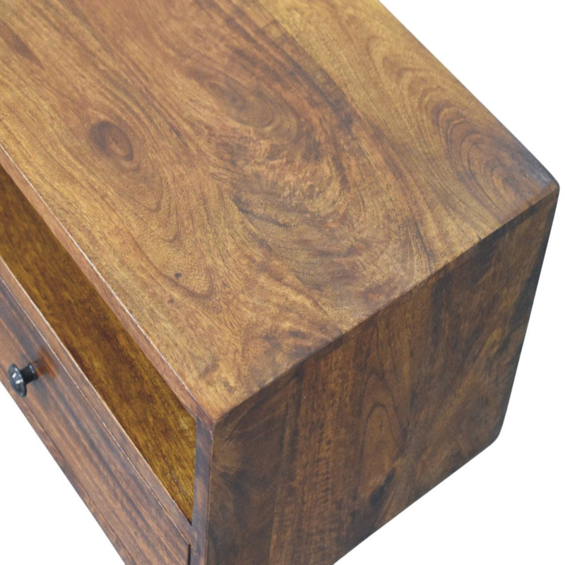 Lunar - 2 Drawer Wall Mounted Media Unit - Brown - R&R Furniture Gallery (Fountain Valley, CA)