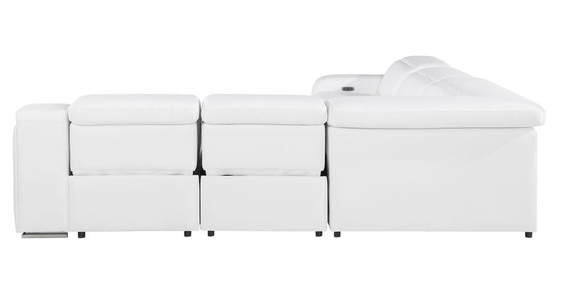1116 - Power Reclining Italian Leather Sectional - R&R Furniture Gallery (Fountain Valley, CA)