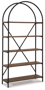 Galtbury - Bookcase - Brown / Black - R&R Furniture Gallery (Fountain Valley, CA)