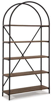 Galtbury - Bookcase - Brown / Black - R&R Furniture Gallery (Fountain Valley, CA)