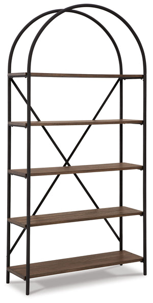 Galtbury - Bookcase - Brown / Black - R&R Furniture Gallery (Fountain Valley, CA)