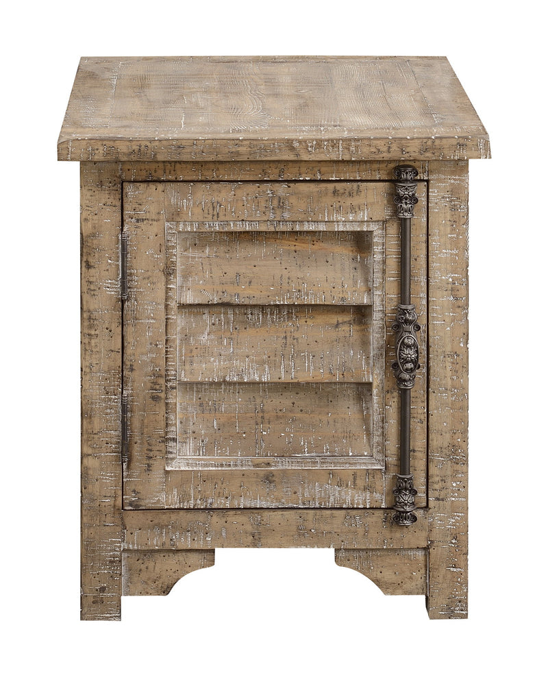 Chair Side Table - Taupe - R&R Furniture Gallery (Fountain Valley, CA)