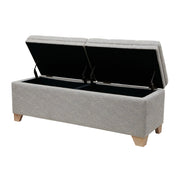 Soft Close Upholstered Storage Bench, Convenient Design - R&R Furniture Gallery (Fountain Valley, CA)