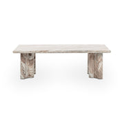 Bowman - Marble Rectangular Coffee Table - Rusty Gray - R&R Furniture Gallery (Fountain Valley, CA)
