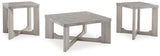 Garnilly - Occasional Table Set (Set of 3) - Whitewash - R&R Furniture Gallery (Fountain Valley, CA)