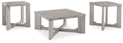 Garnilly - Occasional Table Set (Set of 3) - Whitewash - R&R Furniture Gallery (Fountain Valley, CA)