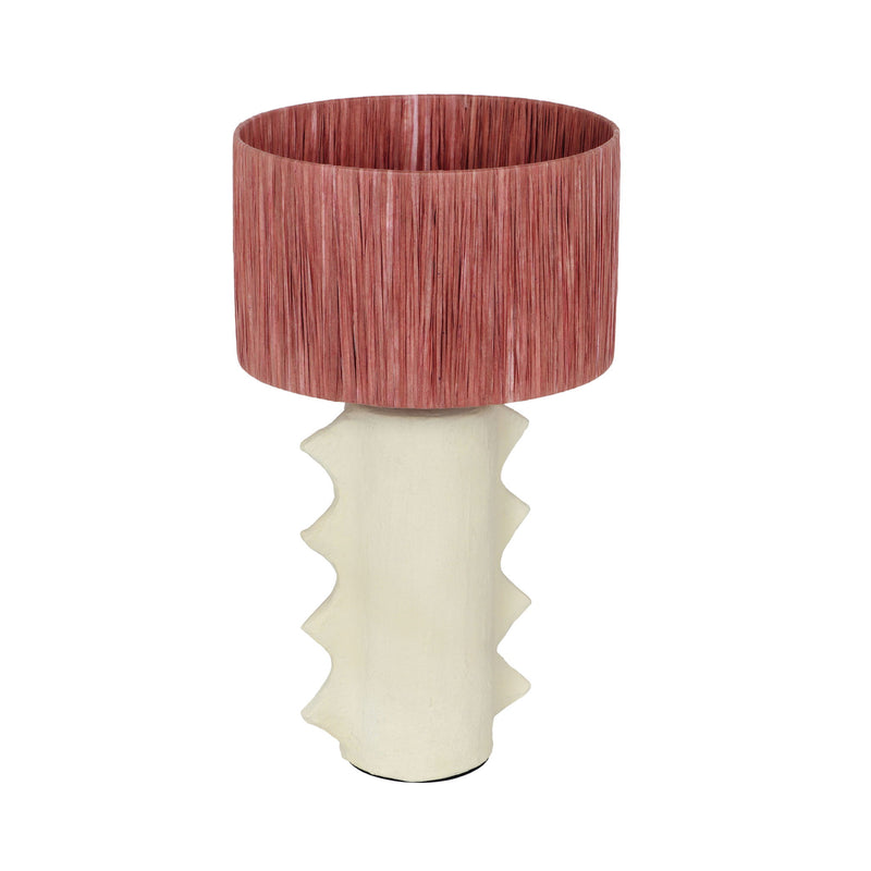 Wild Thing - Papier Mache Table Lamp - Beige - R&R Furniture Gallery (Fountain Valley, CA)