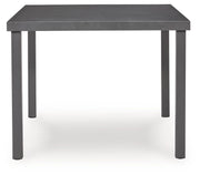 Rocky Creek - Square Dining Table With Umbrella Option - Gray - R&R Furniture Gallery (Fountain Valley, CA)