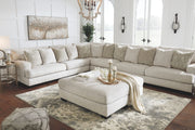 Rawcliffe - Oversized Accent Ottoman - Parchment - R&R Furniture Gallery (Fountain Valley, CA)