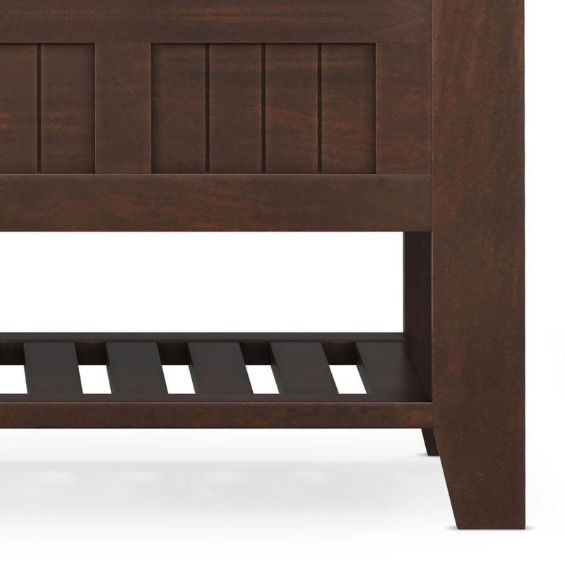 Acadian - Entryway Storage Bench With Shelf - Brown - R&R Furniture Gallery (Fountain Valley, CA)