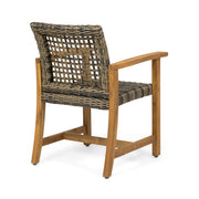 Outdoor Dining Chair Acacia Wood Frame (Set of 2) - R&R Furniture Gallery (Fountain Valley, CA)