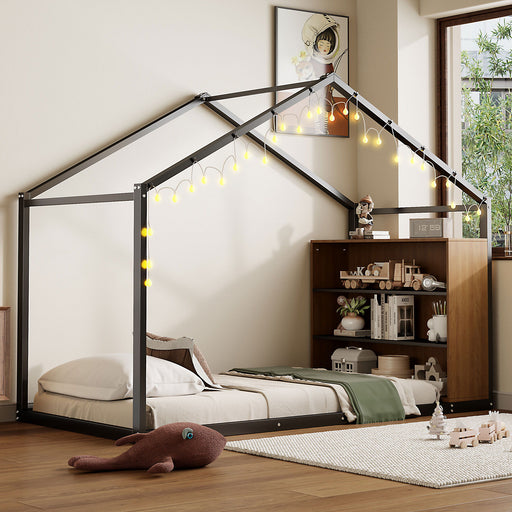 Bed House Frame With Shelves And Lights - R&R Furniture Gallery (Fountain Valley, CA)