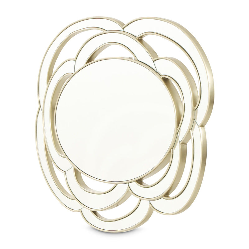 Camellia Field - Wall Mirror - Antique Gold - R&R Furniture Gallery (Fountain Valley, CA)