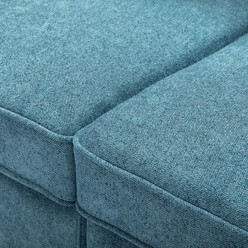 Modern Fabric Sofa With Cushions, Sleek Arm Design - R&R Furniture Gallery (Fountain Valley, CA)