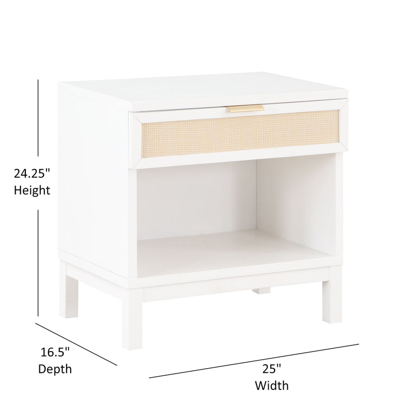 Blake - 1 Drawer Nightstand - White - R&R Furniture Gallery (Fountain Valley, CA)