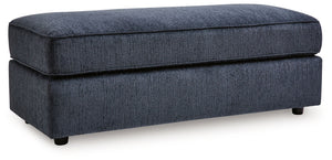 Albar Place - Oversized Accent Ottoman - Cobalt - R&R Furniture Gallery (Fountain Valley, CA)