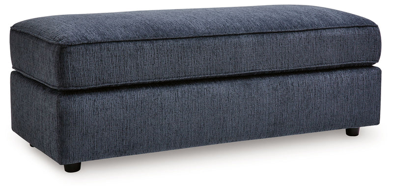 Albar Place - Oversized Accent Ottoman - Cobalt - R&R Furniture Gallery (Fountain Valley, CA)
