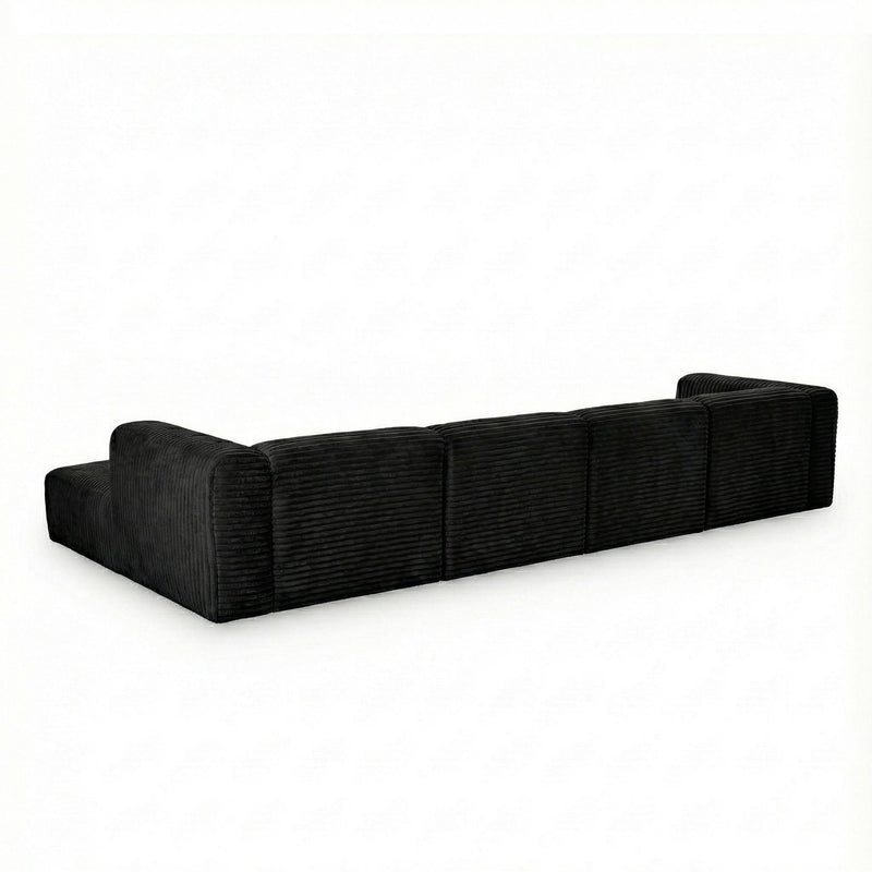 Tarra - Fluffy Oversized Corduroy Modular Sectional - R&R Furniture Gallery (Fountain Valley, CA)
