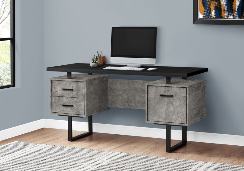 Computer Desk For Home Office, Laptop, Left, Right Set - Up, Storage Drawers, Contemporary & Modern - R&R Furniture Gallery (Fountain Valley, CA)
