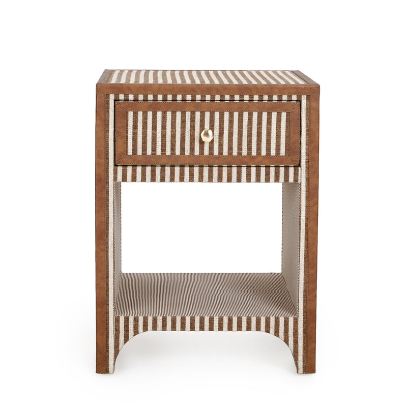 Kora cotton jute nightstand by TOV Furniture featuring a compact accent nightstand with natural fiber texture and modern design.