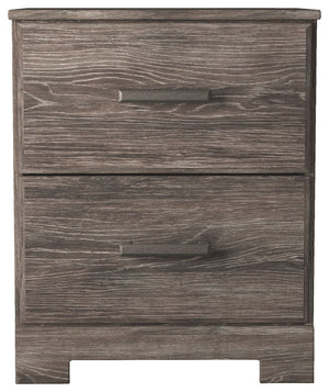 Ralinksi - Two Drawer Night Stand - Gray - R&R Furniture Gallery (Fountain Valley, CA)