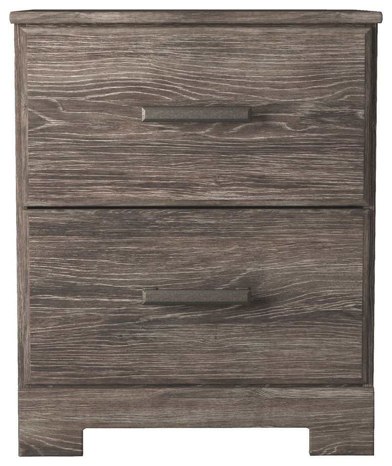 Ralinksi - Two Drawer Night Stand - Gray - R&R Furniture Gallery (Fountain Valley, CA)