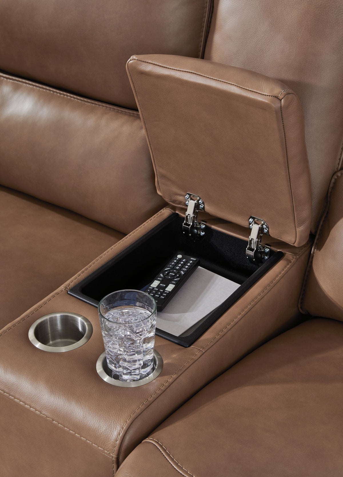 DeepWakes - Power Reclining Loveseat / Console / Adjustable Headrest - R&R Furniture Gallery (Fountain Valley, CA)