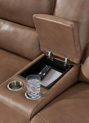 DeepWakes - Power Reclining Loveseat / Console / Adjustable Headrest - R&R Furniture Gallery (Fountain Valley, CA)