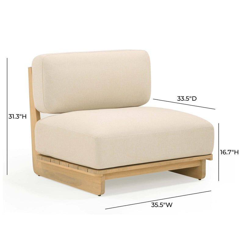 Reavan - Outdoor Lounge Chair - Cream - R&R Furniture Gallery (Fountain Valley, CA)