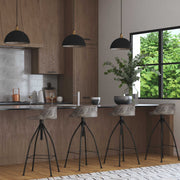 Uttermost Placuna bronze 1-light pendant with a sleek, modern design, hanging from a ceiling mount, ideal for contemporary lighting.