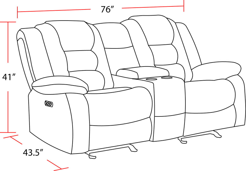Bolton - Glider Reclining Sofa Set