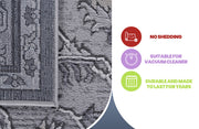 Marfi - 6' X 9' Oriental Area Rug - Ivory / Gray - R&R Furniture Gallery (Fountain Valley, CA)