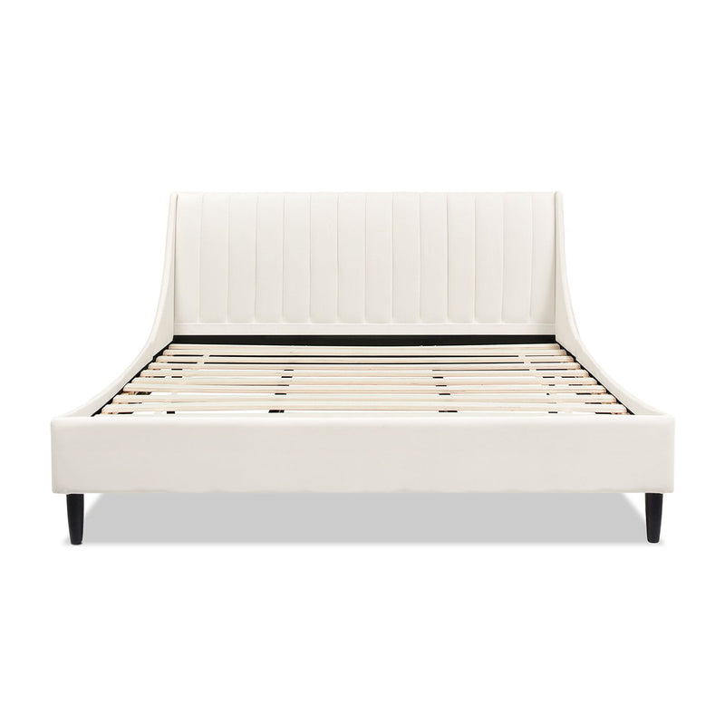 Aspen - Vertical Tufted Modern Headboard Platform Bed Set - R&R Furniture Gallery (Fountain Valley, CA)