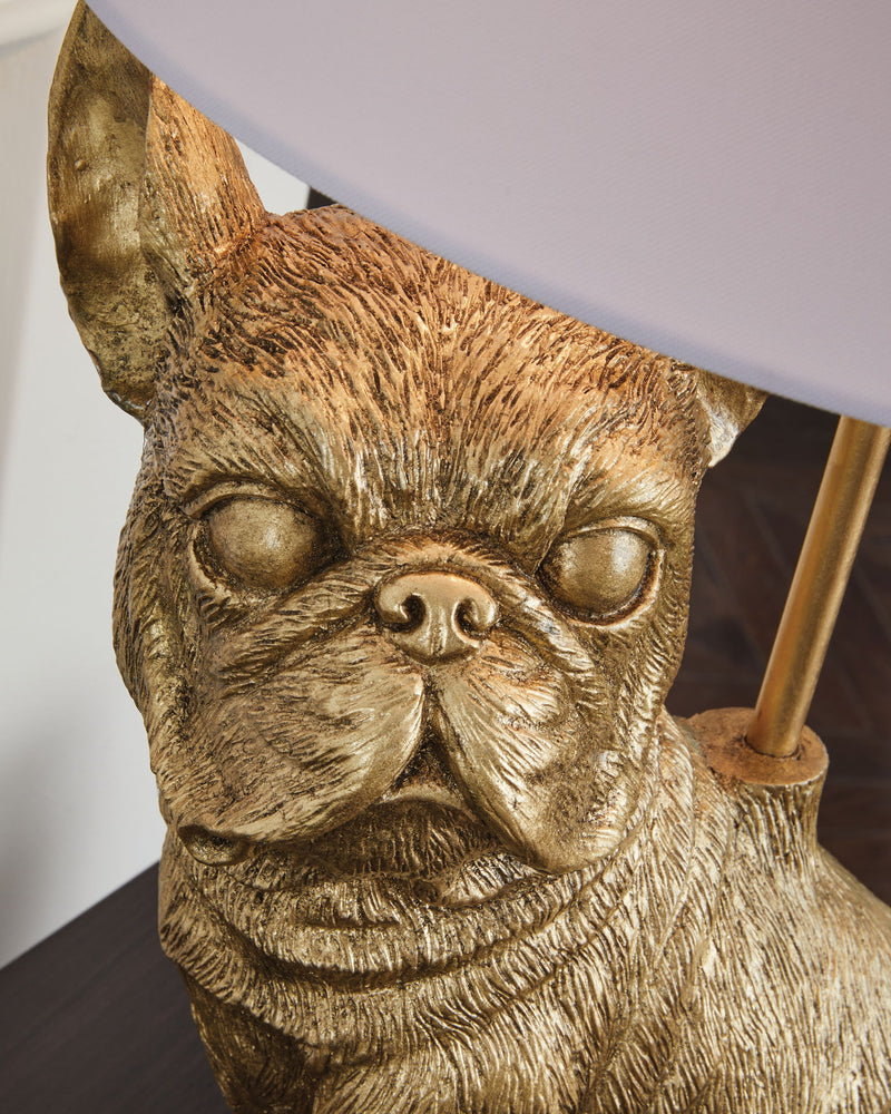 Wadeland - Poly Table Lamp - Gold Finish - R&R Furniture Gallery (Fountain Valley, CA)