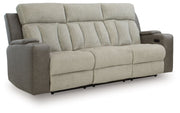 WhipLash - Power Reclining Sofa With Adj Headrest - Sisal - R&R Furniture Gallery (Fountain Valley, CA)