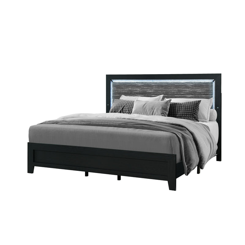 Carlos - Modern Design Bed With LED - R&R Furniture Gallery (Fountain Valley, CA)