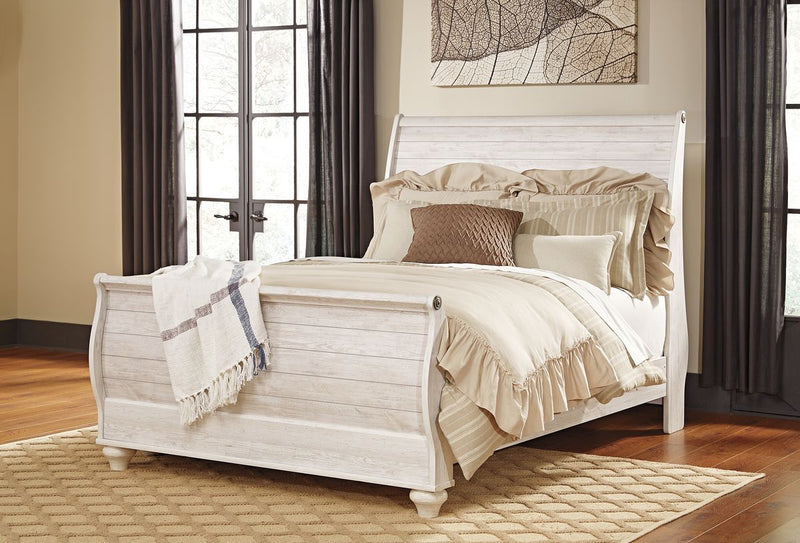 Willowton - Sleigh Bedroom Set - R&R Furniture Gallery (Fountain Valley, CA)