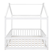 Bed House Bed Frame With Fence - R&R Furniture Gallery (Fountain Valley, CA)