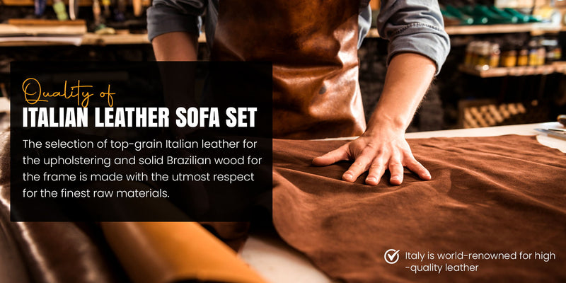 1140 - Top Grain Italian Leather Sofa - R&R Furniture Gallery (Fountain Valley, CA)