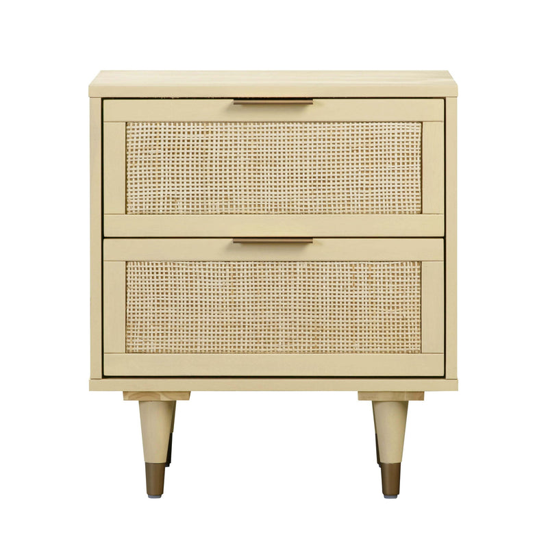 TOV Furniture Sierra accent nightstand with a sleek wooden finish and modern design, ideal for bedroom decor.