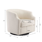 Isabelle - Swivel Glider Barrel Chair - R&R Furniture Gallery (Fountain Valley, CA)
