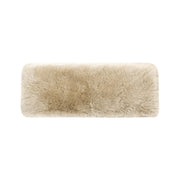 Leda - Sheepskin Fur Rectangular Accent Bench - Natural Blonde - R&R Furniture Gallery (Fountain Valley, CA)