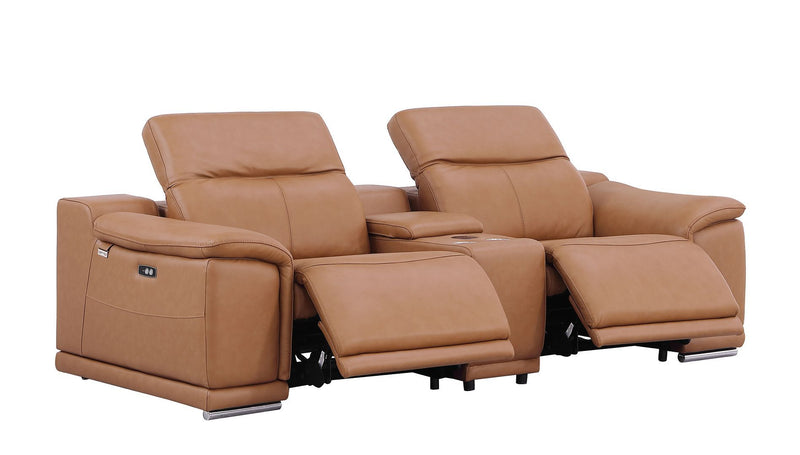 9762 - 7-Piece Modular Power Reclining Sofa, Loveseat And Chair Set With 5 Power Recliners In