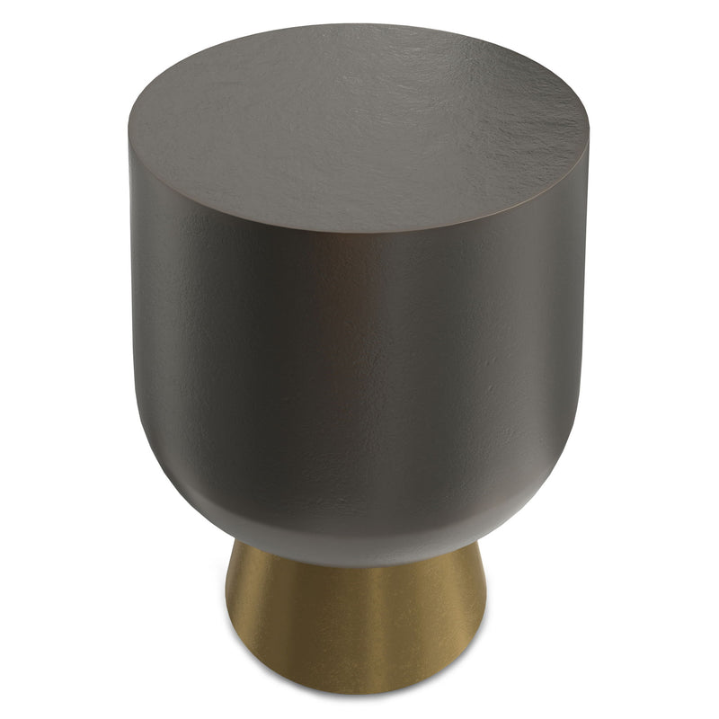 Anthony - Cast Aluminum Side Table - Bronze - R&R Furniture Gallery (Fountain Valley, CA)
