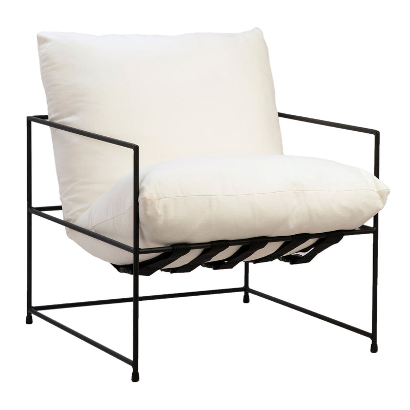 Inska - Occasional Chair - White With Black